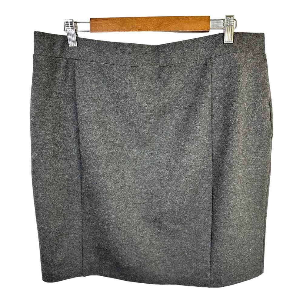 Mario Serrani Italy Womens size XL Pull On Gray Skirt No Slit